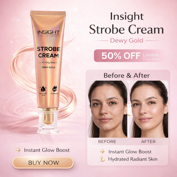 Insight Strobe Cream Glow Boost Duo | Dewy Gold + Dewy Rose with Hyaluronic Acid & Panthenol | All-Day Hydration & Instant Radiance for All Skin Tones