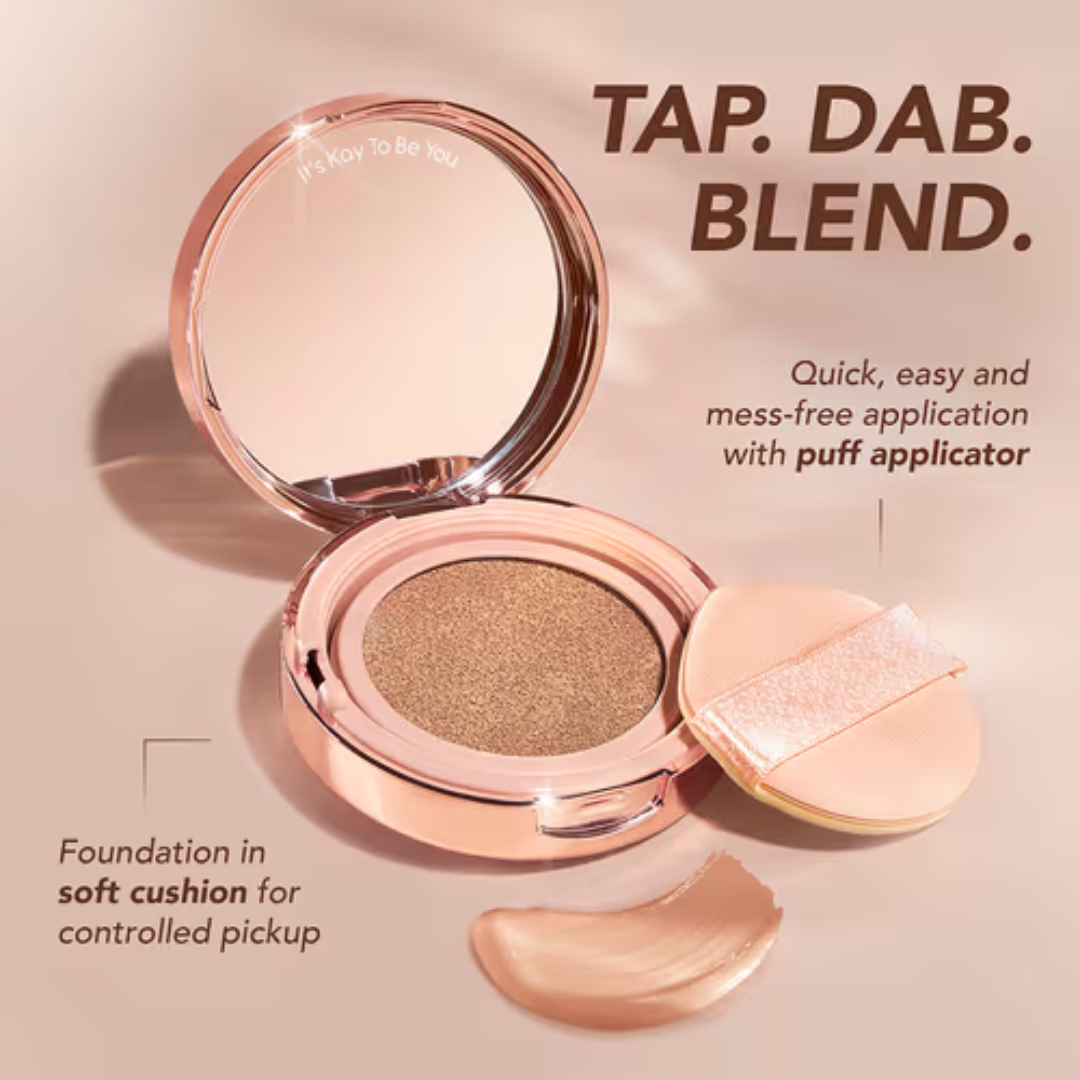Kay Beauty Hydra Cloud Cushion Foundation - Full Matte Coverage, SPF 40 PA++