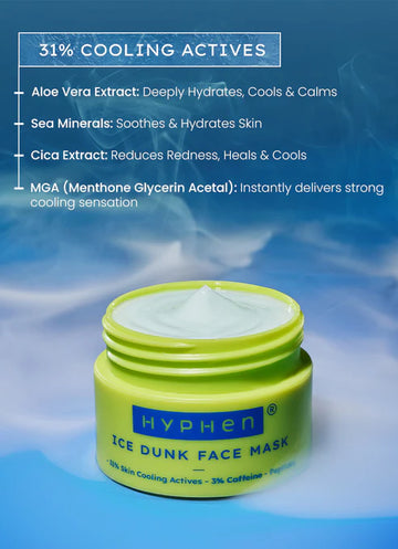 Ice Dunk instant Cooling Face Mask by Hypehen (Depuffing, Tightening & Pore Reduction)
